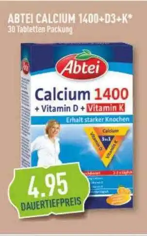 Marktkauf Abtei calcium 1400+d3+k Angebot