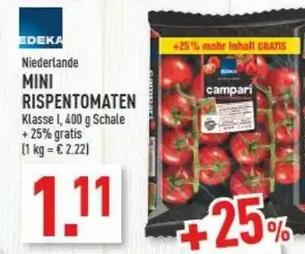 Marktkauf Edeka niederlande mini rispentomaten Angebot