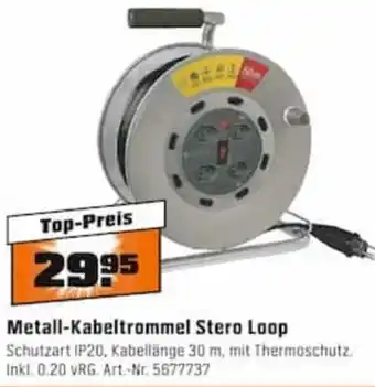 OBI Metall Kabeltrommel Stero Loop Angebot