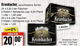 Edeka Frischemarkt Krombacher Angebot