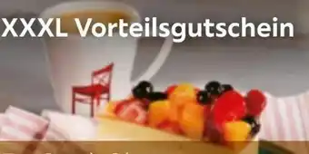 XXXLutz Ein Stück Obsttorte einen Pott Kaffee Angebot