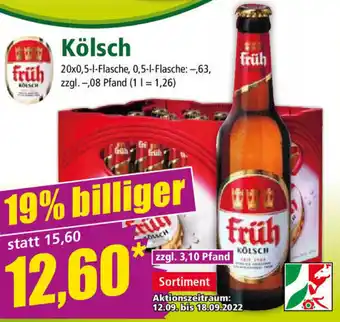 Norma Früh Kölsch 20x0,5 L Flasche Angebot