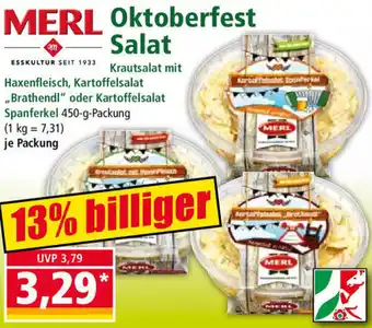 Norma Merl Oktoberfest Salat 450 g Packung Angebot