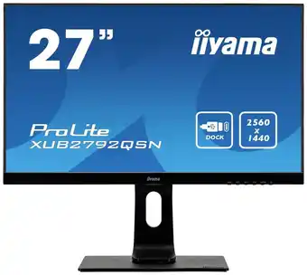 Conrad Iiyama prolite xub2792qsn-b1 led-monitor 68.6 cm (27 zoll) eek f (a - g) 2560 x 1440 pi... Angebot