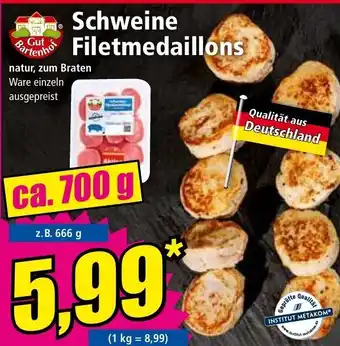 Norma Gut Bartenhof Schweine Filetmedaillons ca. 700 g Angebot