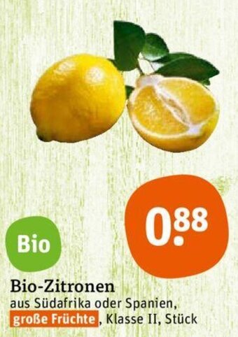 tegut Bio Zitronen Angebot