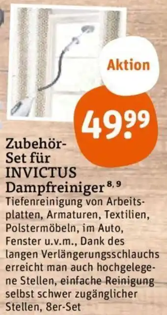 tegut Zubehör Set für Invictus Dampfreiniger Angebot