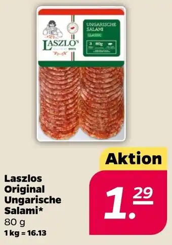 NETTO Laszlos Original Ungarische Salami 80 g Angebot