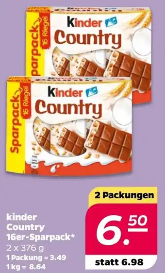 NETTO Kinder Country 16er Sparpack 2 x 376 g Angebot