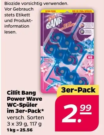 NETTO Cillit Bang Power Wave WC Spüler im 3er Pack 3x39g, 117g Angebot