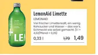 Superbiomarkt Lemonaid limette Angebot