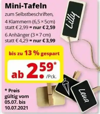 Groschen Mini Tafeln Angebot