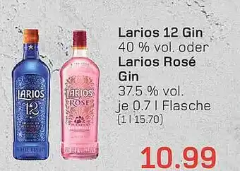 akzenta Larios 12 gin oder larios rosé gin Angebot