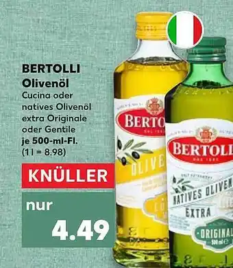 Kaufland Bertolli olivenöl Angebot