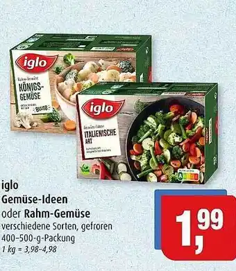 Markant Iglo gemüse-ldeen oder rahm-gemüse Angebot