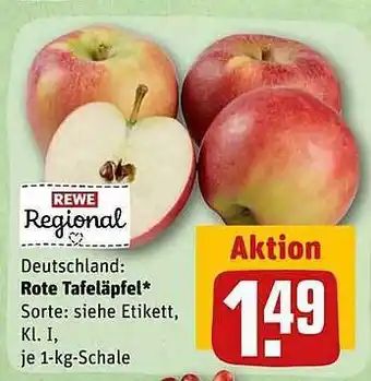 REWE Kaufpark Rote tafeläpfel Angebot