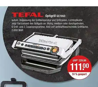 V Markt Tefal optigrill gc705d Angebot