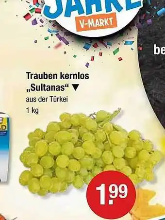 V Markt Trauben kernlos sultanas Angebot