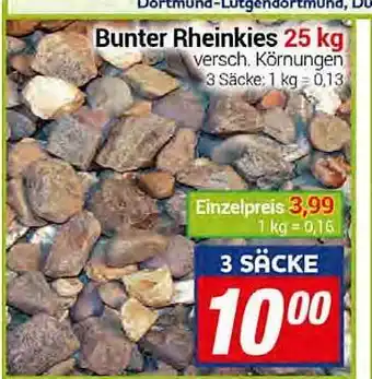 CENTERSHOP Bunter rheinkies 25kg Angebot