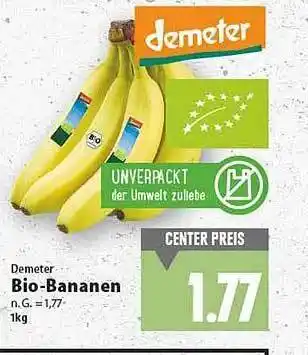 E-Center Demeter bio-bananen Angebot