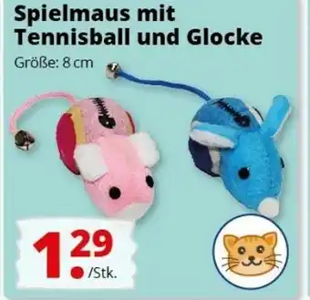 Groschen Spielmaus mit Tennisball und Glocke Angebot