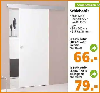 Globus Baumarkt Schiebetür Angebot