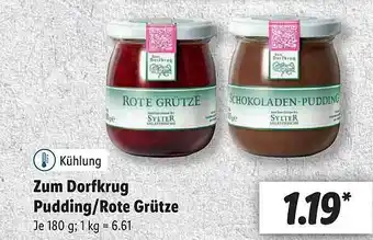 Lidl Zum dorfkrug pudding oder rote grütze Angebot