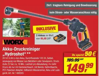 toom Baumarkt Akku Druckreiniger Hydroshot Angebot