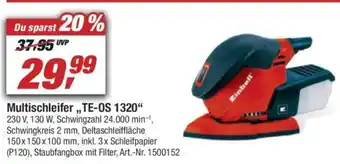 toom Baumarkt Einhell Multischleifer TE-OS 1320 Angebot