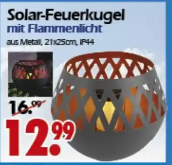 Wreesmann Solar Feuerkugel mit Flammenlicht Angebot