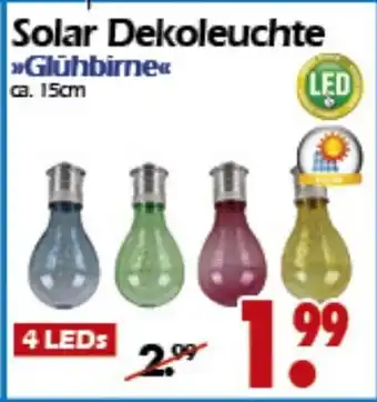 Wreesmann Solar Dekoleuchte Glühbirne Angebot