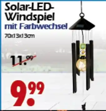 Wreesmann Solar LED Windspiel mit Farbwechsel Angebot