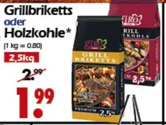 Wreesmann Grillbriketts oder Holzkohle 2,5kg Angebot