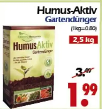 Wreesmann Humus Aktiv Gartendünger 2,5kg Angebot