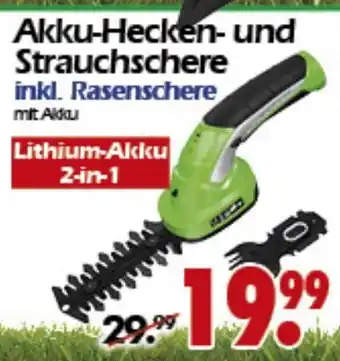 Wreesmann Akku Hecken und Strauchschere Angebot