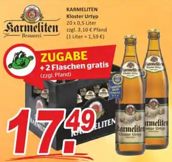 Getränke Fleischmann Karmeliten Kloster Urtyp 20x0,5 Liter Angebot