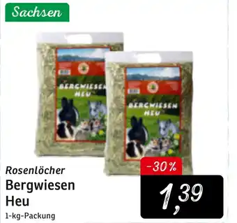 KONSUM Sachsen Rosenlöcher Bergwiesen Heu 1kg Angebot