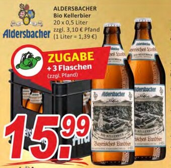 Getränke Fleischmann Aldersbacher Bio Kellerbier 20x0,5 Liter Angebot