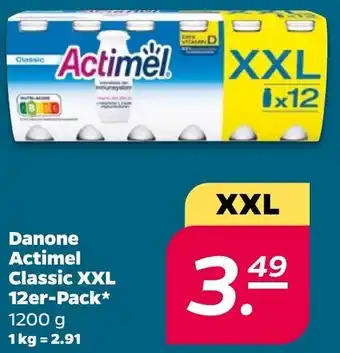 NETTO Danone Actimel Classic XXL 12er Pack 1200 g Angebot