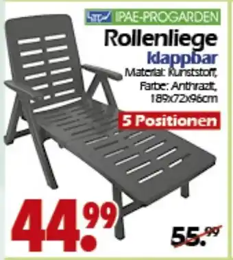 Wreesmann Rollenliege idappbar Angebot