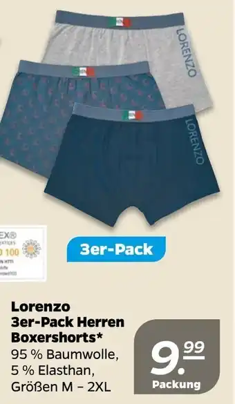 NETTO Lorenzo 3er Pack Herren Boxershorts Angebot