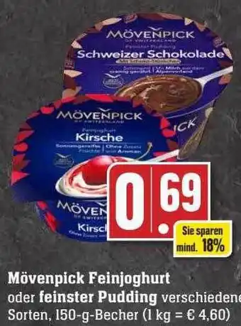 Scheck-in-Center Mövenpick feinjoghurt oder feinster pudding Angebot