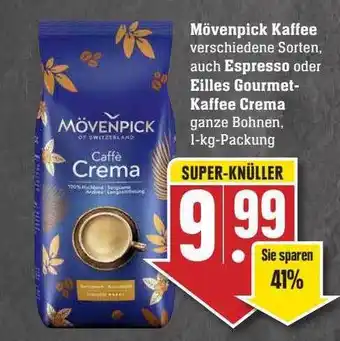 Scheck-in-Center Mövenpick kaffee, espresso oder eilles gourmet-kaffee crema Angebot