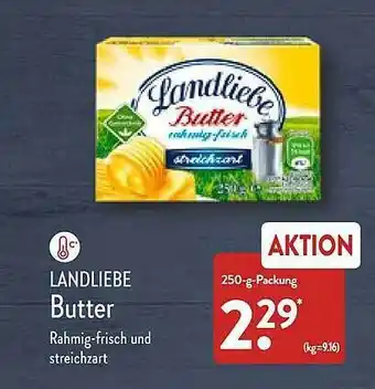 Aldi Nord Landliebe butter Angebot