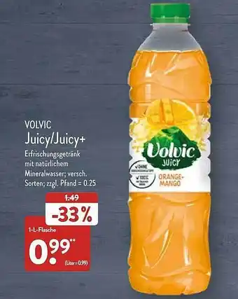 Aldi Nord Volvic juicy oder juicy+ Angebot