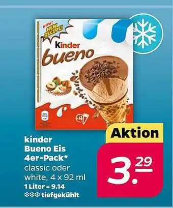 NETTO Kinder bueno eis 4er-pack Angebot