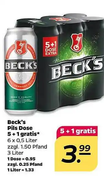 NETTO Beck's pils dose Angebot