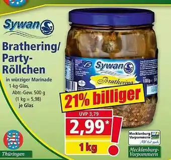 Norma Sywan brathering oder party-röllchen Angebot