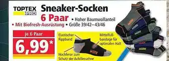 Norma Toptex pro sneaker-socken 6 paar Angebot