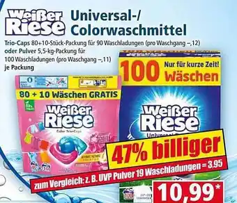 Norma Weißer riese universal- colorwaschmittel Angebot